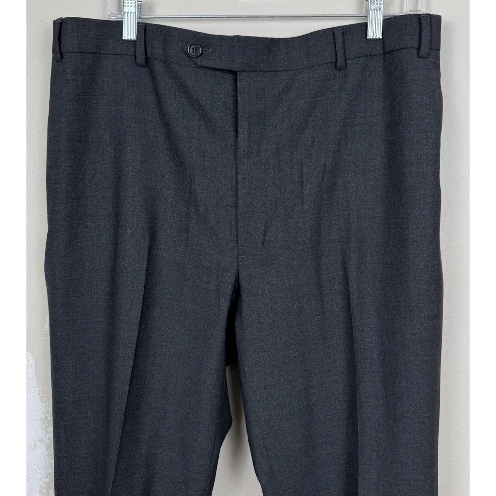 Brooks Brothers 346 Suit Mens 37R Gray Wool‎ Stretch 2 Pcs Jacket 36x29 Pants